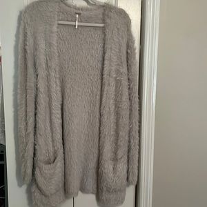 NEW Free People silver cloud sweater S/M